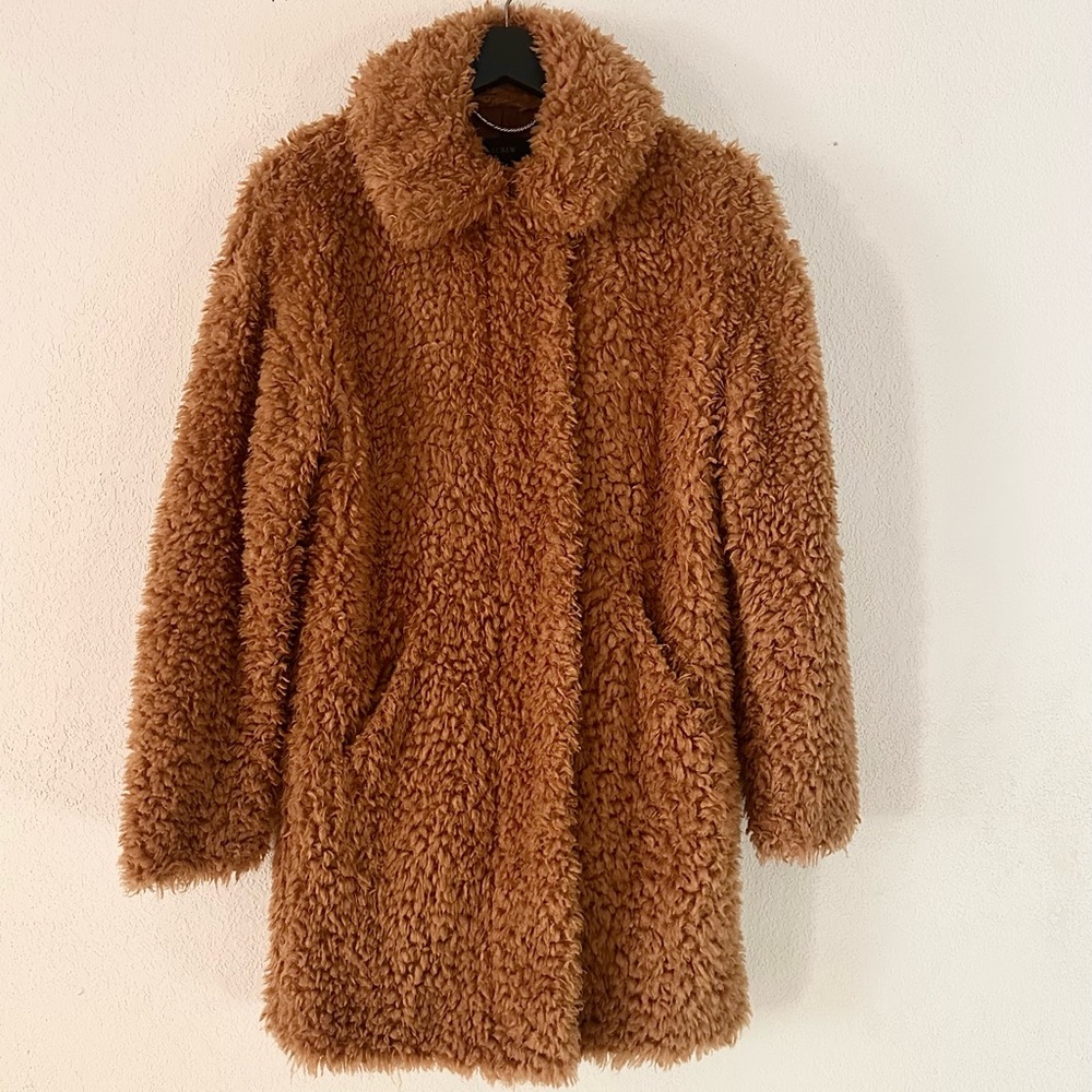 J. Crew | Textured Teddy Coat in XXS